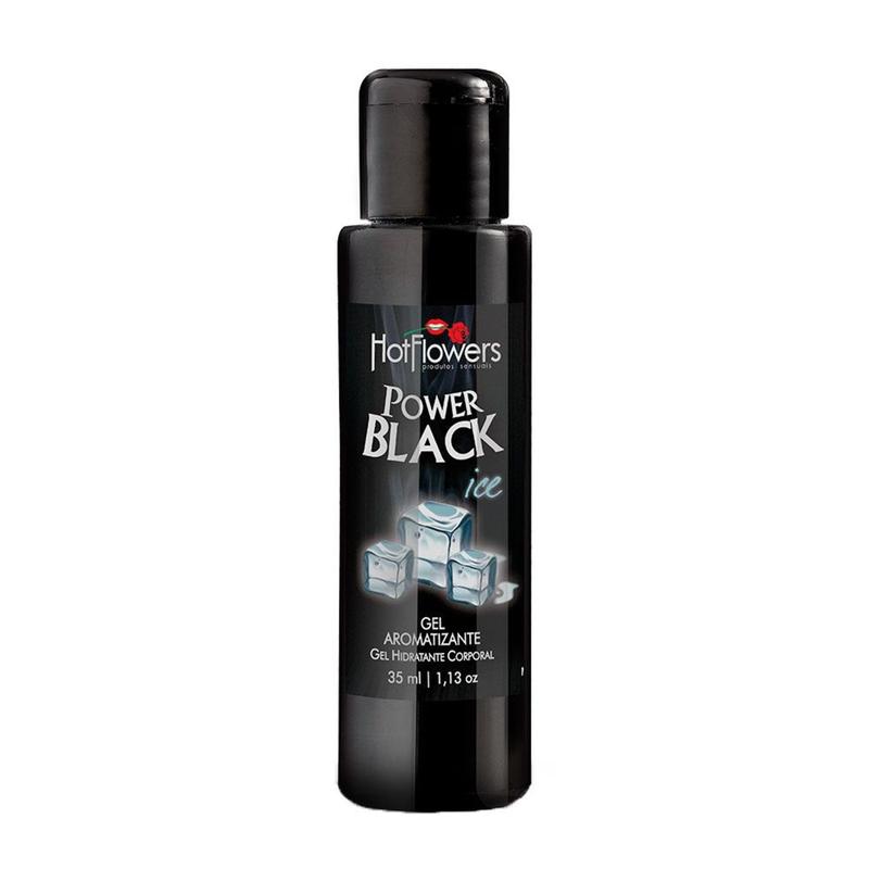 Gel Comestível Aromatizante Bucal Power Black Ice - Hot Flowers